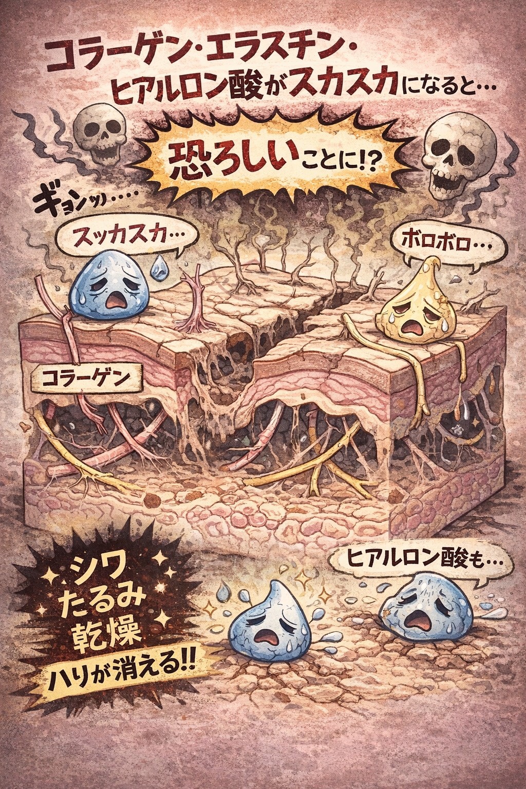 肌の構造とスキンバイブの働き